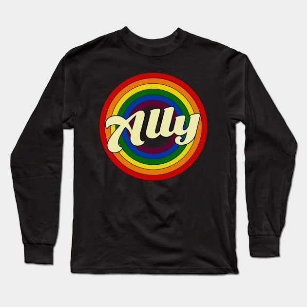 Ally lgbt pride raibow color Long Sleeve T-Shirt by Dianeursusla Clothes